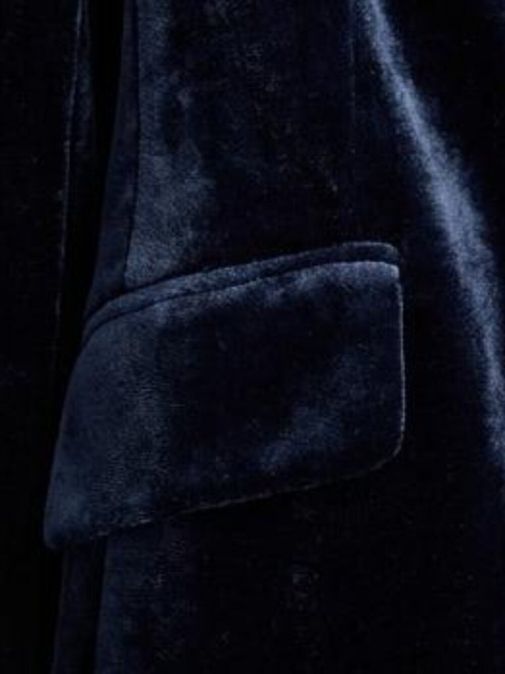 L'AGENCE - Velvet Blazer in Midnight Blue - Women's Size S - Picture 3 of 3